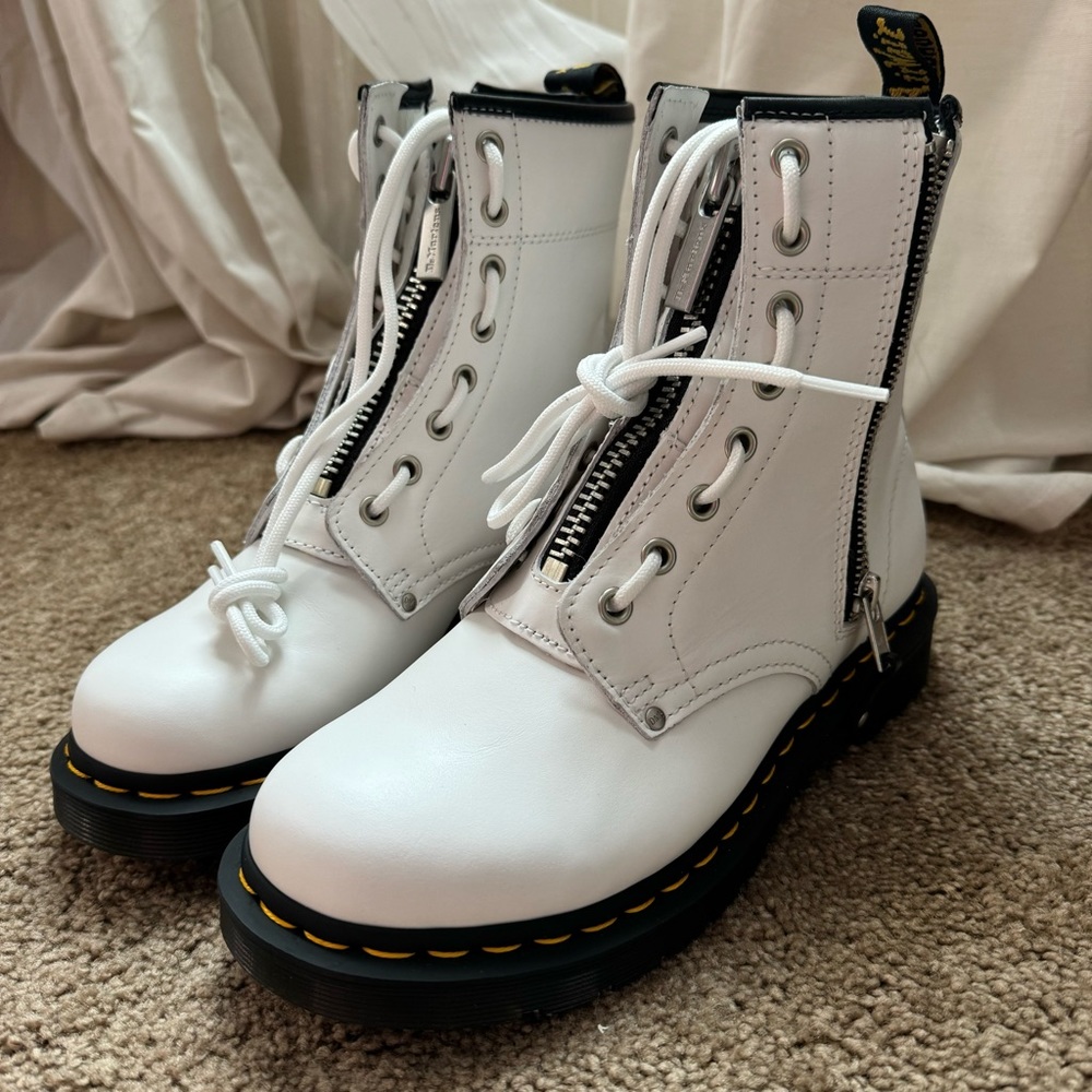 Dr. martins white boots